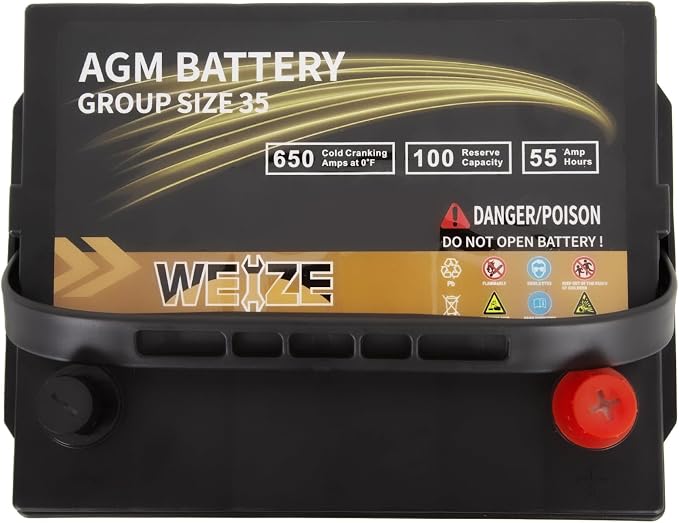 Weize Platinum AGM Battery BCI Group 35 Automotive Battery, 36 Months Warranty - Image 4