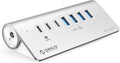 ORICO 7 Port USB Hub 10Gbps, Aluminum USB 3.2 Gen 2 Hub, 6 USB 3.2 Data Ports by PioneerDataSolutionPowerYourFuture