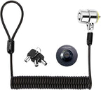 8Feet 3keys Security Retractable Cable Lock Portable Keyed Laptop Lock by LORADAR