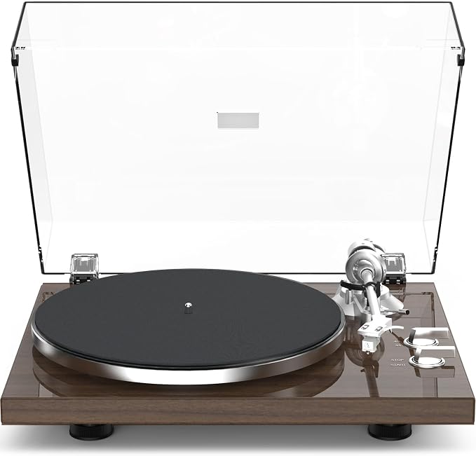 Record Player for Vinyls Turntables Wireless Output Connectivity Belt-Drive 33 - Image 9