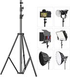 Heavy Duty Light Stand 9.5 Feet/2.8 Meters Adjustable Spring Cushioned Metal - Image 3