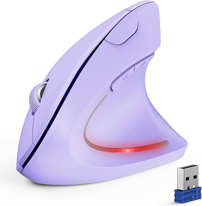 TECKNET Ergonomic Mouse, Wireless Bluetooth Vertical Mouse, 4800 DPI Optical by Tecknet