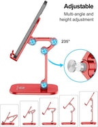 OCYCLONE Phone Stand, Adjustable Height and Angle Foldable Cell Phone Stand - Image 2
