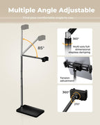 Extended Tablet Floor Stand, 360 Rotating Adjustable iPad Floor Holder - Image 3