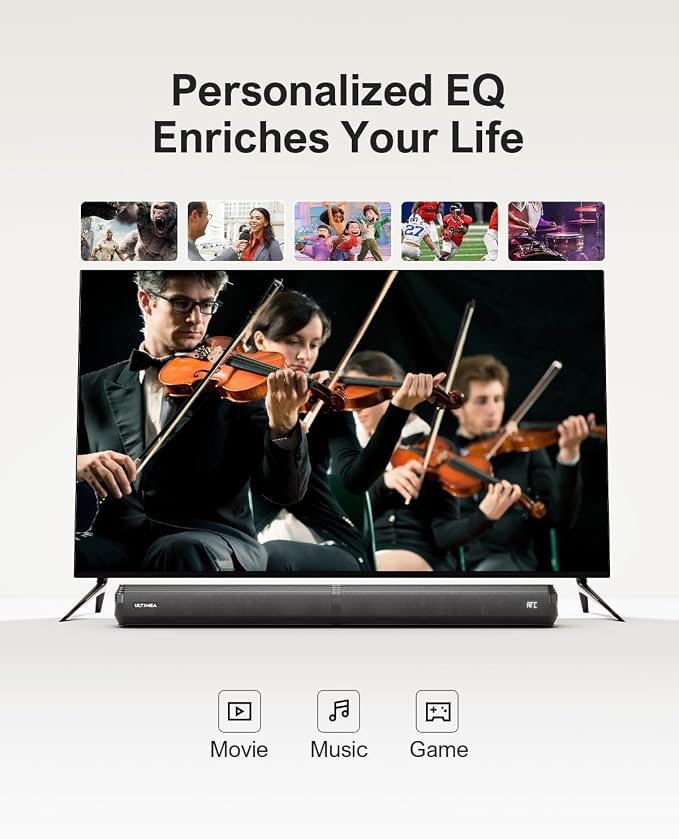 ULTIMEA 2.2ch Sound Bar for Smart TV, Peak Power 100W, 2-in-1 Detachable Sound - Image 6