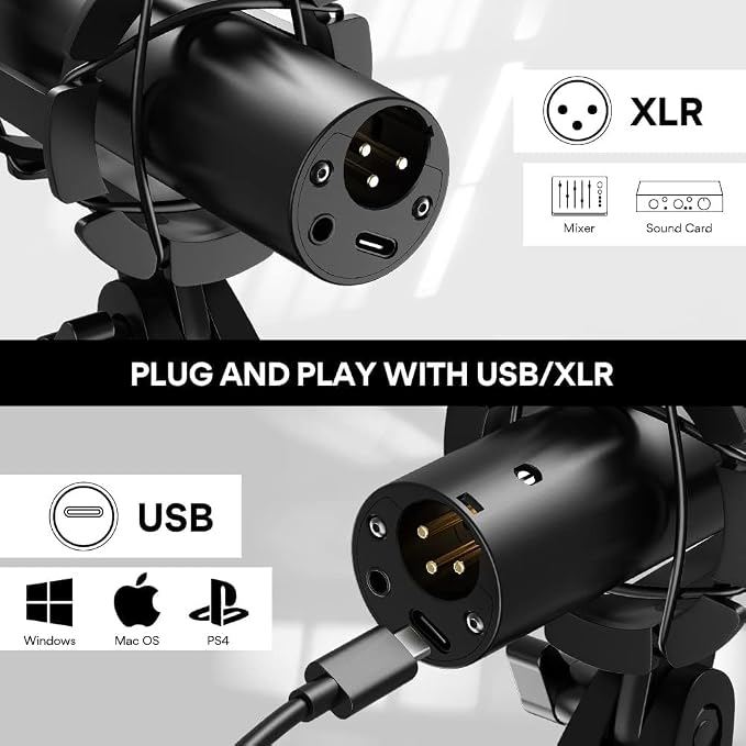 MAONO USB/XLR Podcast Dynamic Microphone, Studio Mic Kit - Image 4