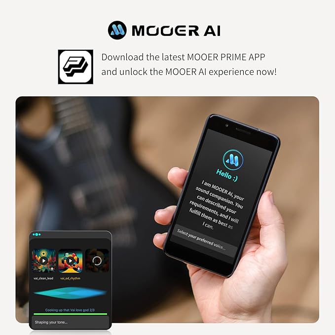 MOOER P2 Guitar Multi-Effects Pedal Headphone - Image 4
