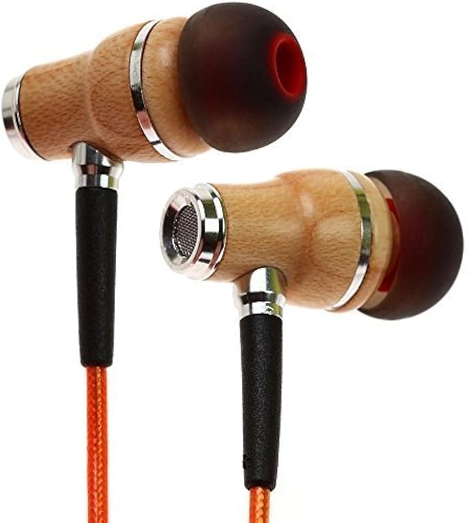 Symphonized Premium Wooden Earphones Wired Deep Bass Sound, 3D Sound, by Symphonized