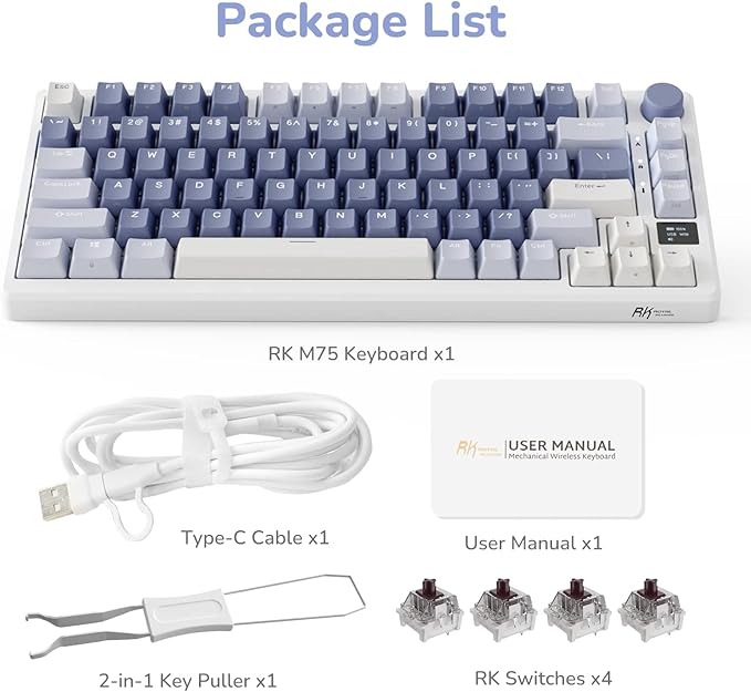 RK ROYAL KLUDGE M75 Mechanical Keyboard - Image 9