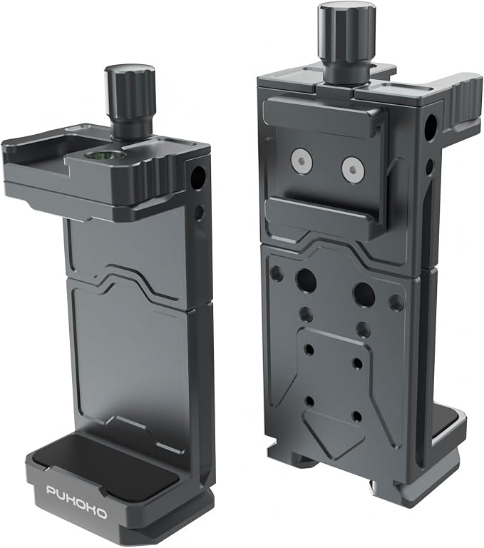 Metal Phone Tripod Mount Adapter Adjustable Phone Mount by Pukoko