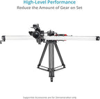 Proaim Cambird Pro 4-in-1 Gear. 6ft Video Camera Slider. Portable Mini Jib. - Image 2