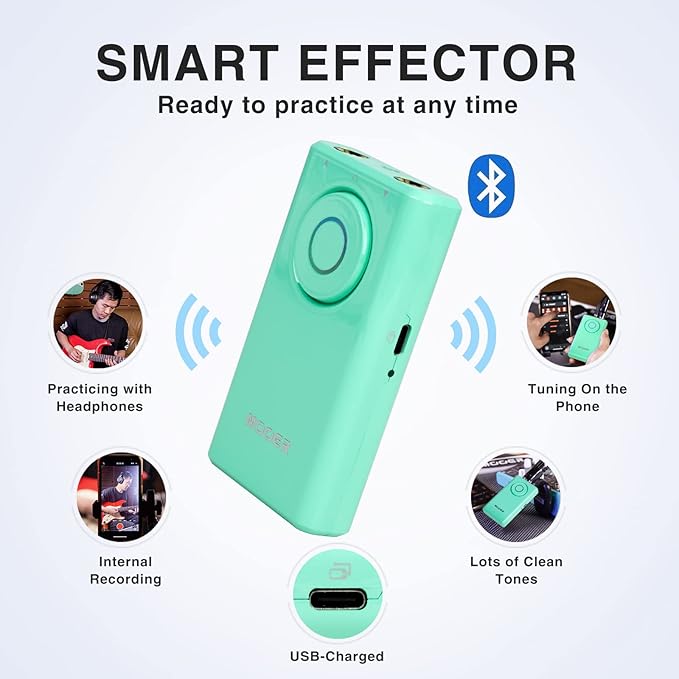 MOOER PRIME P1 Intelligent Pedal Surf Green - Image 4