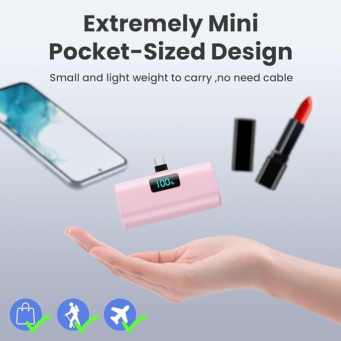 Portable Charger for iPhone 16/15 Series, 5200mAh PD USB C Power Bank Built-in - Image 7