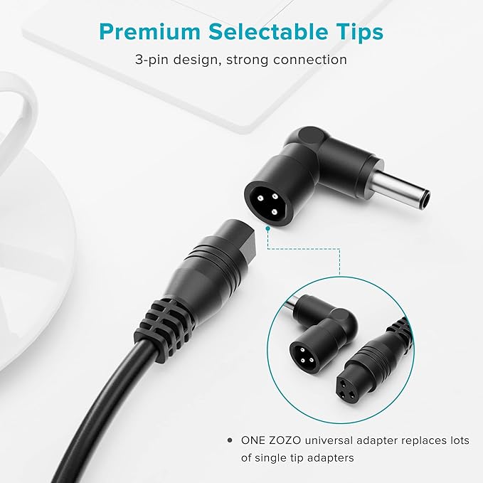 ZOZO Universal Laptop Charger 90W AC Adapter - Image 5