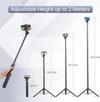 ULANZI MT-79 Extendable Tripod Aluminum, 360° Ball Head Camera Phone Tripod - Image 2