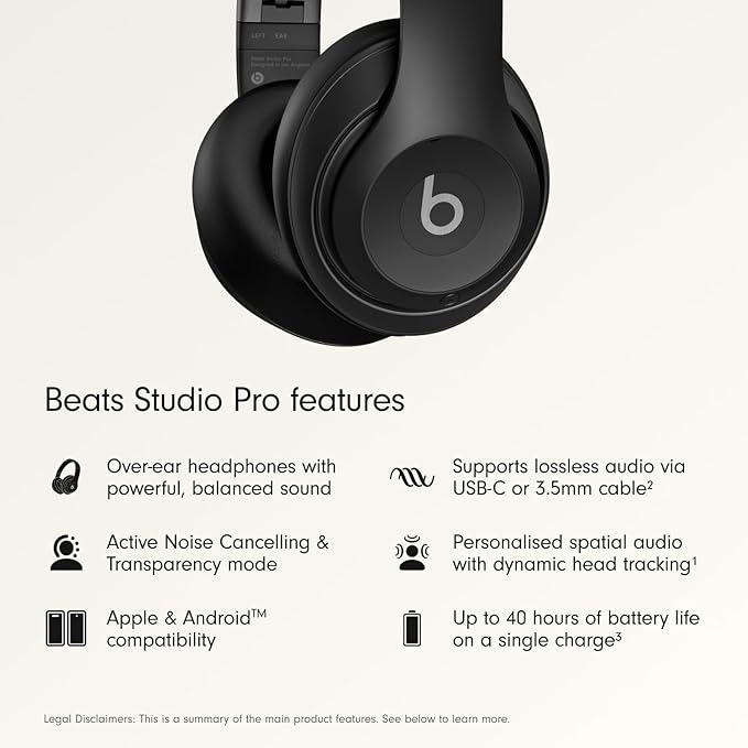 Beats Studio Pro Premium Wireless Over-Ear Headphones- Up to 40-Hour Battery - Image 2