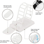 Adhesive Cable Management Clips, Extra Screw & Hole - Image 3