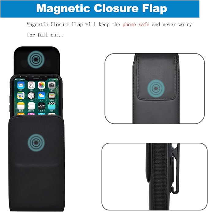 Galaxy S25 Ultra S24 S23 S22 S21 Note 20 Ultra Phone Holster Holder Phone Belt - Image 4