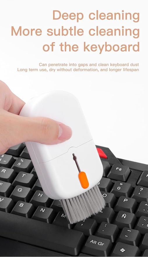 Professional 10-in-1 Keyboard Cleaning Kit, Retractable Brush & Tools - Image 3