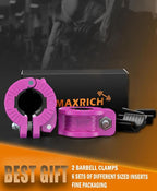 MAXRICH Barbell Clamp 1 inch Multiple Sizes & Adjustable Weight Clips - Image 7