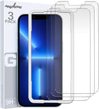 For iPhone 14 Plus and 13 Pro Max Screen Protector Tempered Glass by MASETECH