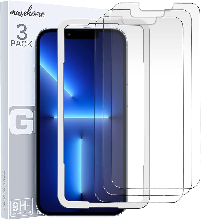 For iPhone 14 Plus and 13 Pro Max Screen Protector Tempered Glass by MASETECH