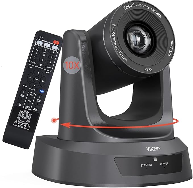 10X PTZ Conference Webcam with 3G-SDI/HDMI/USB Output, 1080P PTZ Live Streaming by ClarityinEveryAngleVikeryOpticalPTZCamera