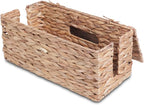 Cable Management Box, Handwoven Water Hyacinth Cable Organizer Box Set - Image 7