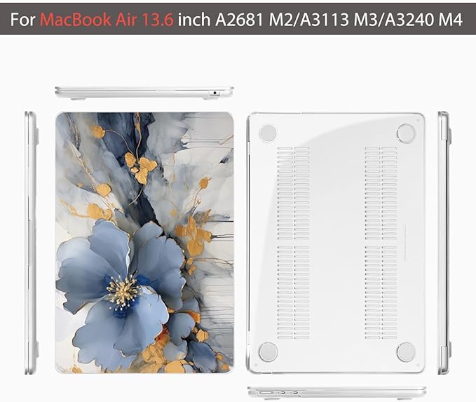 Teryeefi Compatible with A2681 A3113 A3240 MacBook Air 13.6 inch Case M2 M3 M4 - Image 7