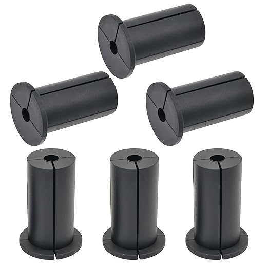 6pc Starlink Cable Grommet 1" Silicone Waterproof Wall Hole Pass Through Split by EASYEAH