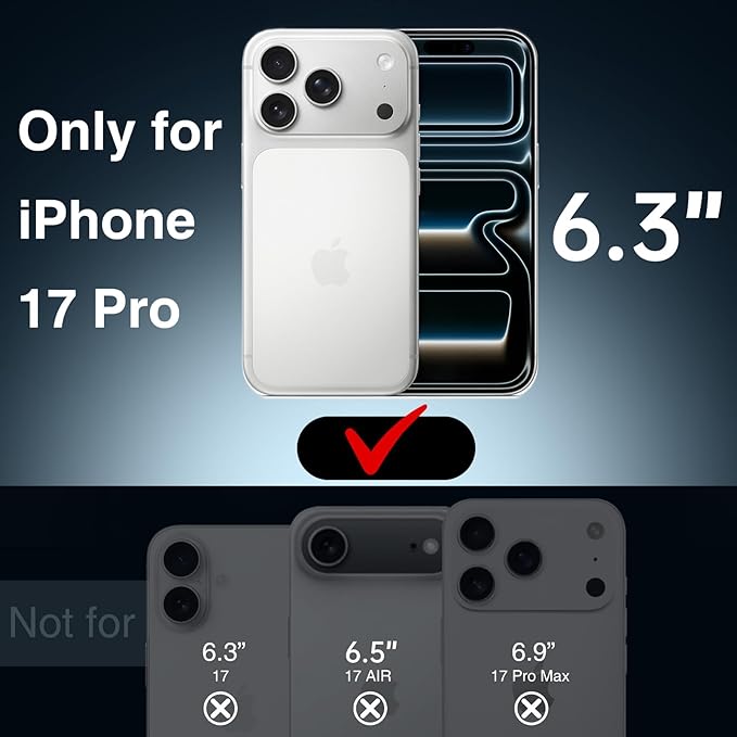 GIN FOXI Battery Case for iPhone 17 Pro, Charging Case Charger 8500mAh - Image 2