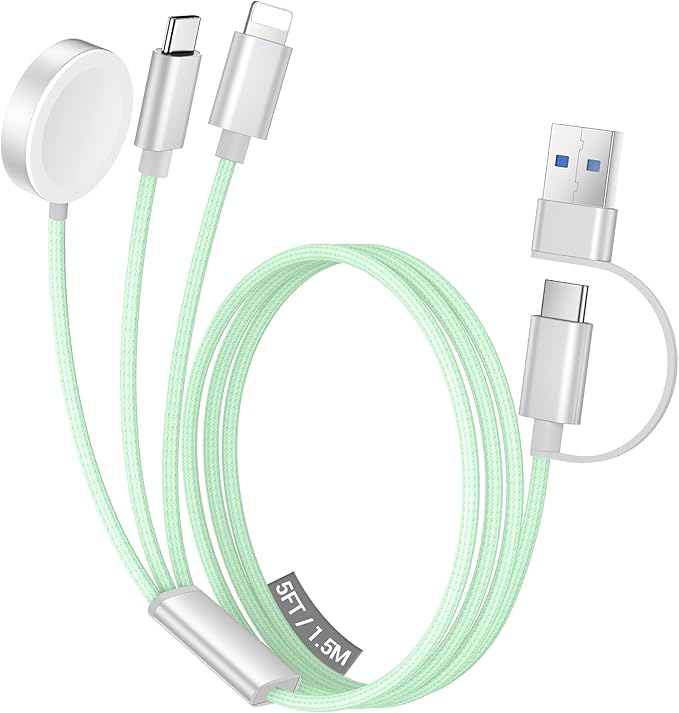 Temdan for Travel Vacation Essentials, 3 in 2 USB C Cable for Apple Watch by Temdan