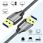 USB 3.0 A to A Male Cable 3 ft, Super Speed Type A Male to Male Cable USB 3.0 - Image 3