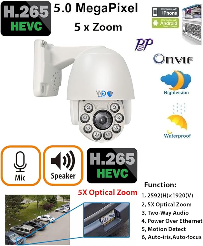 GW Security 8 Channel 4K NVR 5MP PoE Smart AI Security Camera System - Image 2