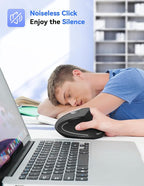 TECKNET 2.4G Ergonomic Mouse Vertical Wireless - Image 4