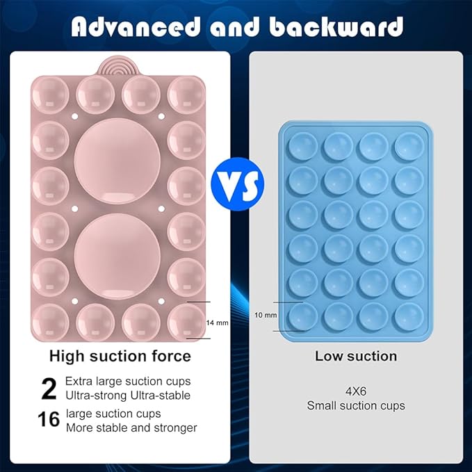 Silicone Suction Phone Holder Mount, Silicon Adhesive Phone Accessory - Image 4