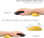 UnivoColors Design-Wave Set of Wrist Rest, Artificial Sheepskin+Memory - Image 2
