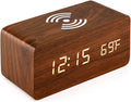 OCT17 Alarm Clock with Qi Wireless Charging Pad Compatible with iPhone Samsung by OCT17