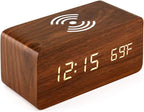 OCT17 Alarm Clock with Qi Wireless Charging Pad Compatible with iPhone Samsung by OCT17