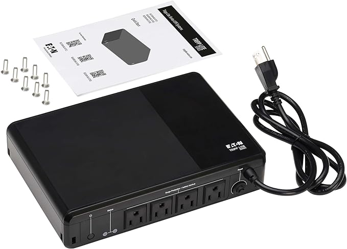 Tripp Lite 600VA UPS Desktop Battery Backup and Surge Protector, 4 Outlets - Image 3