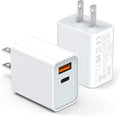 LCGENS USB C Wall Charger Block 20W, Dual Port PD Power Delivery Fast Type C by LCGENS