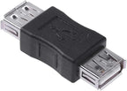 Cmple - USB Female to Female Coupler Adapter Straight Bridge USB 2.0 Type-A by Cmple