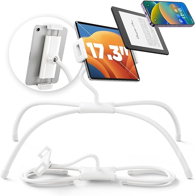 SAIJI iPad Stand, Adjustable Ergonomic Tablet Holder by SAIJI