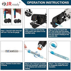 JRready 50Set IP68 Waterproof Butt Splice Connectors Red MiniSeal Crimp Splice - Image 6