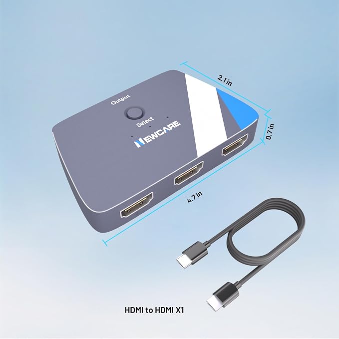 NEWCARE HDMI Switch 3 in 1 Out, 4K@60Hz HDMI 2.0 Switch - Image 9