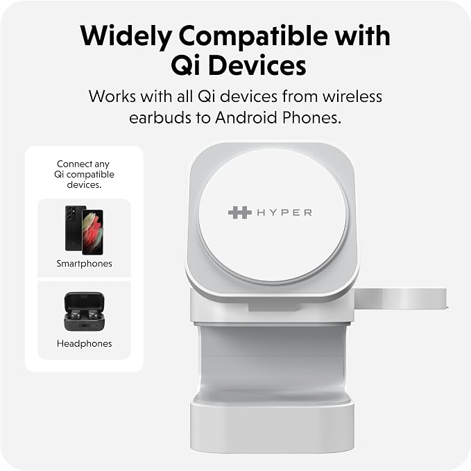 HyperJuice 3-in-1 Wireless Charger Qi2 Magnetic Stand — Fast Charger - Image 8