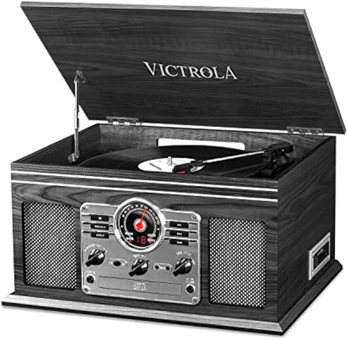 Victrola The Quincy 6-in-1 Bluetooth Record Player & Multimedia Center by Victrola
