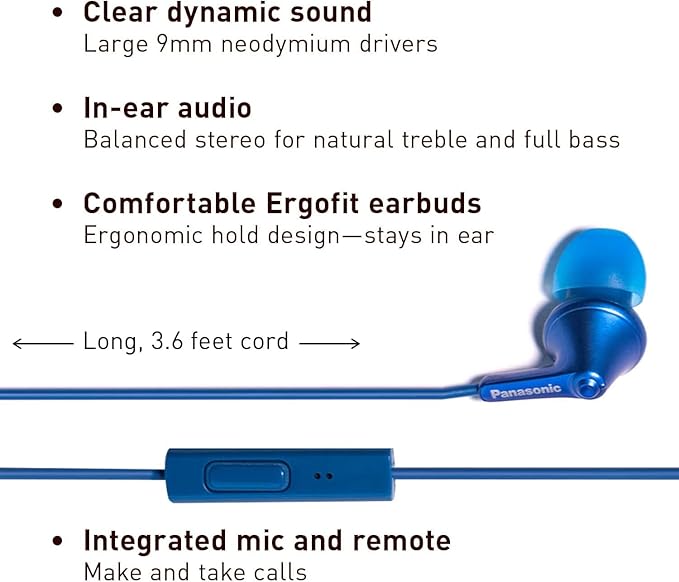 Panasonic ErgoFit Wired Earbuds - Image 2