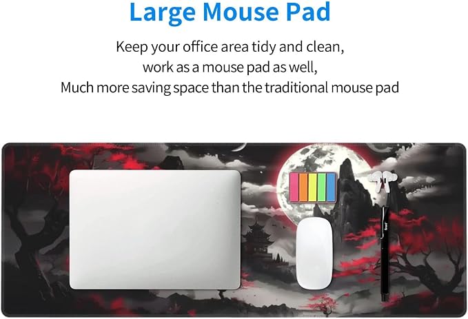 Extended Gaming Mouse Pad, Large Desk Mat XL Anime Mouse Pad Waterproof - Image 6