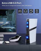 Auto Cooling Fan for PS5 Pro/Slim, USB 3.0 Port, Adjustable 3 Speed, - Image 5